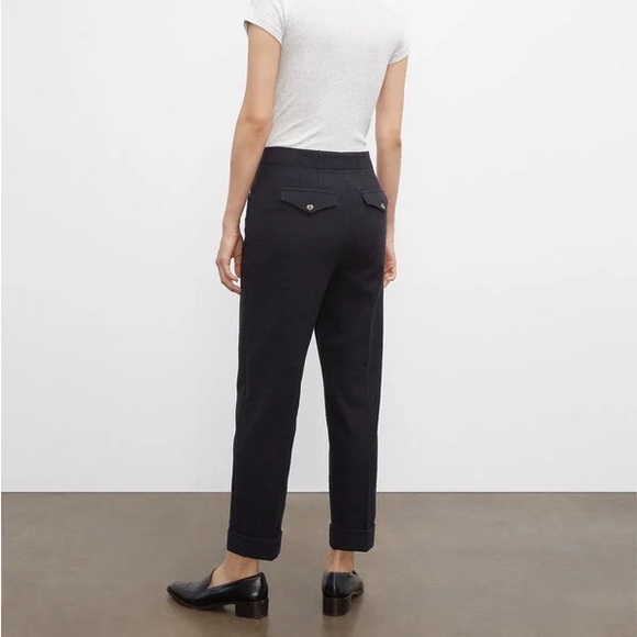Club Monaco Black Textured Slim Trousers - Picture 3 of 7
